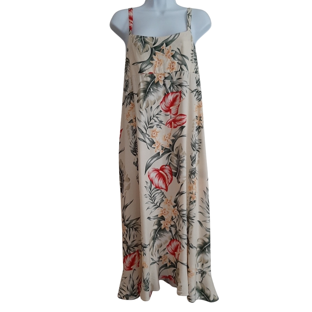 Two Palms Made In Hawaii Tropical Summer Dress Size XL